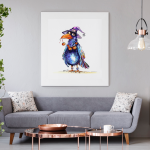 Blackbird Watercolor Physical Print