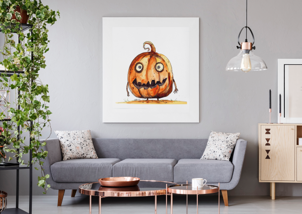 Pumpkin Watercolor Physical Print