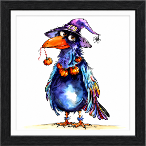 Blackbird Watercolor Physical Print