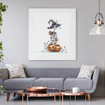 Skeleton Watercolor Physical Print
