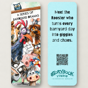 Barnyard Drama Bookmark