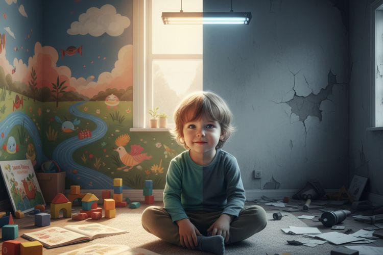 Impact of Visual Environment on a Child’s Mind