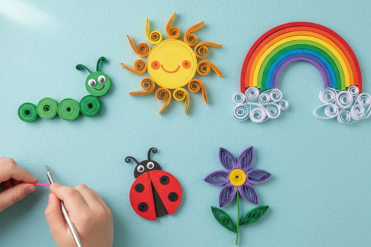 Easy Paper Quilling Ideas for Kids