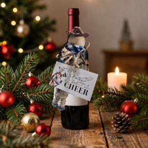 COWBOY WINE BOTTLE ORNAMENT